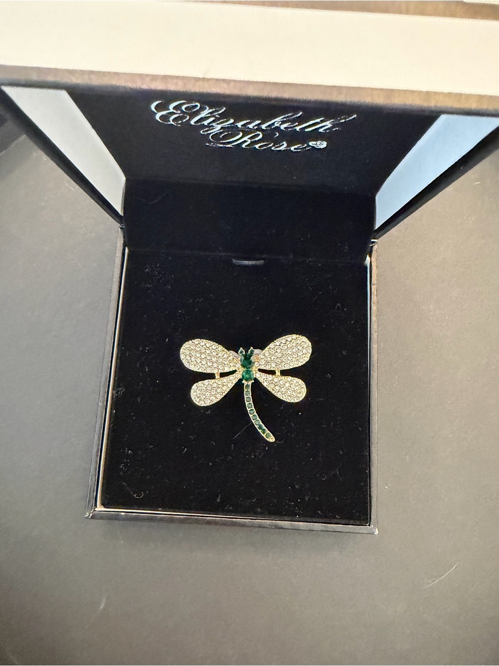 Green & Gold Dragonfly Brooch